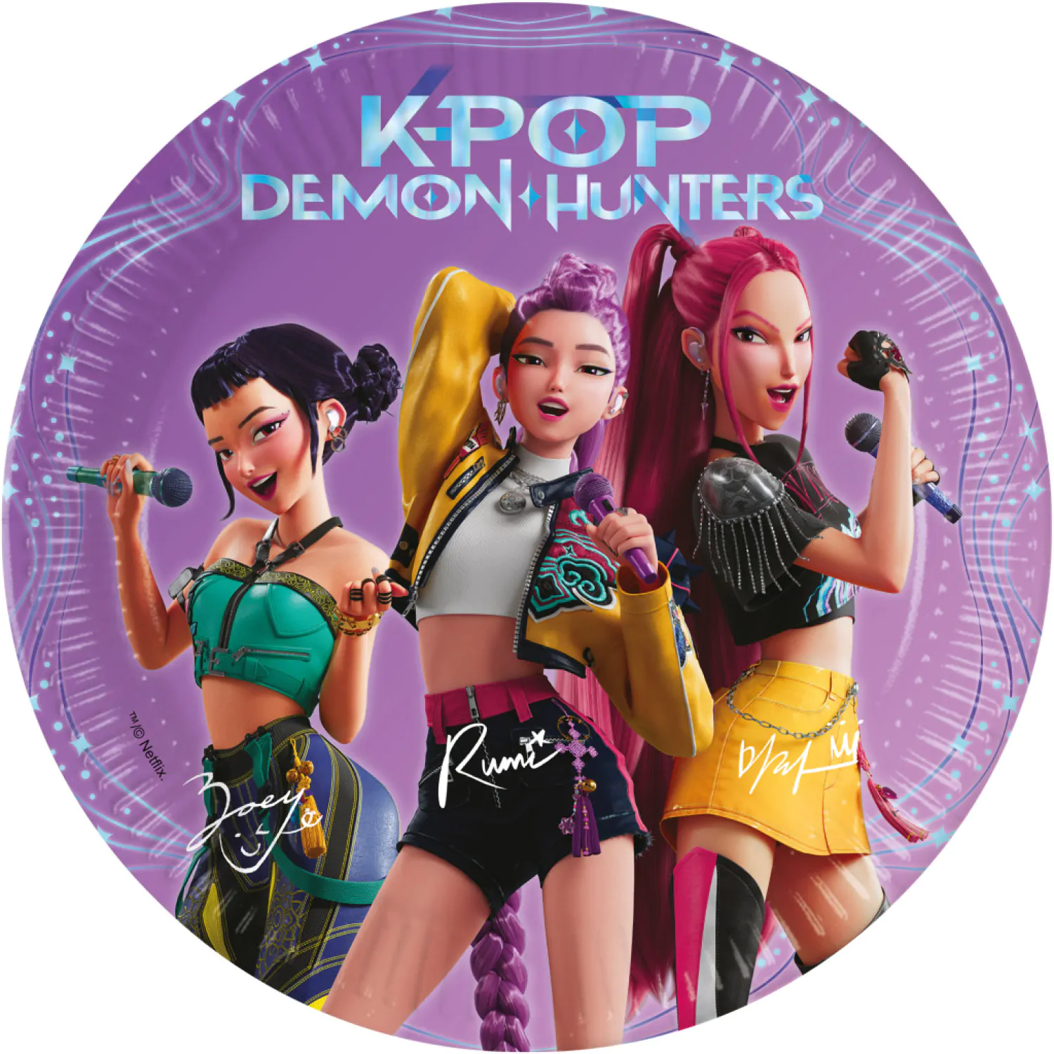 K-POP Demon Hunters Party papirnati tanjur pakiranje fotografija proizvoda