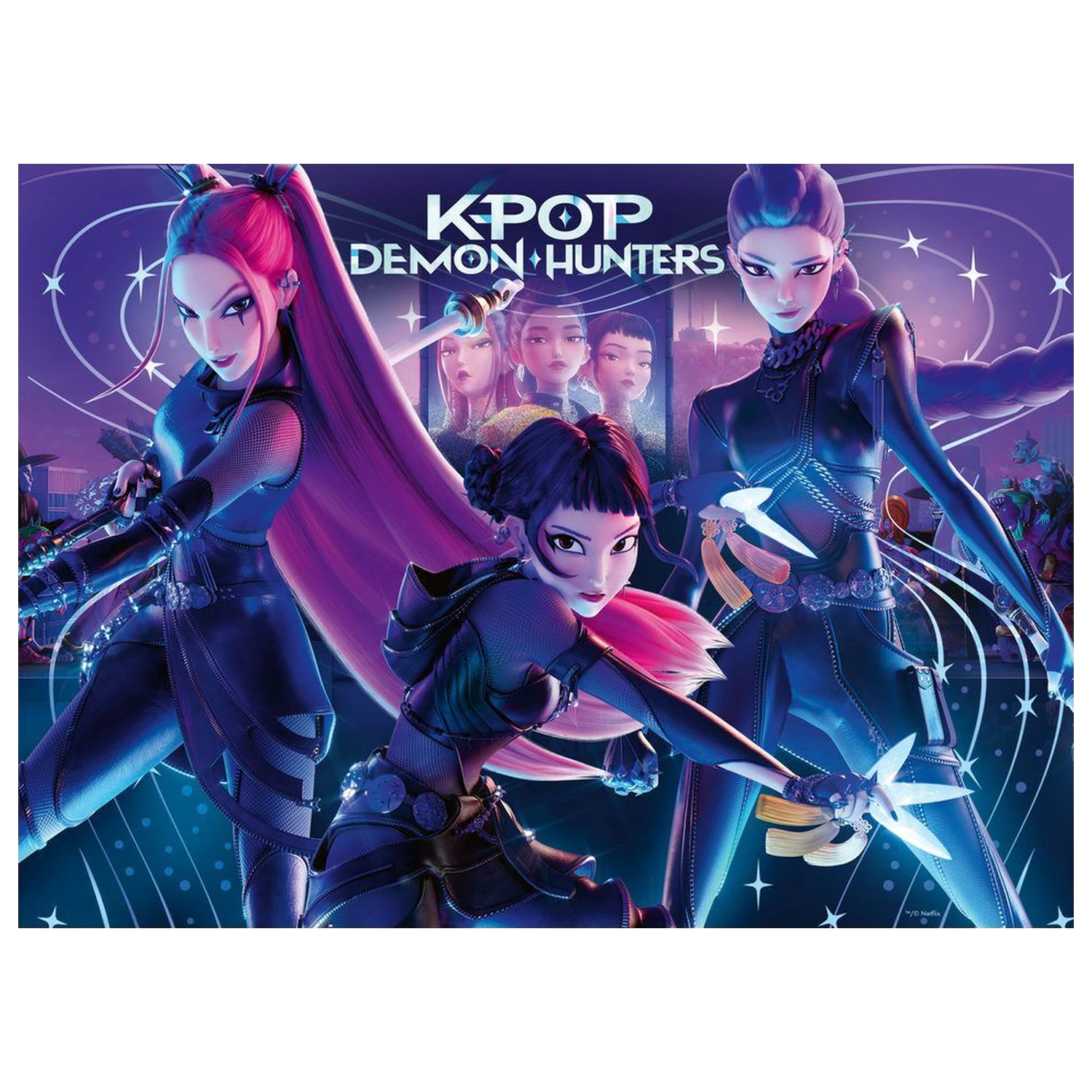K-Pop Demon Hunters slagalica 4x100 komada fotografija proizvoda