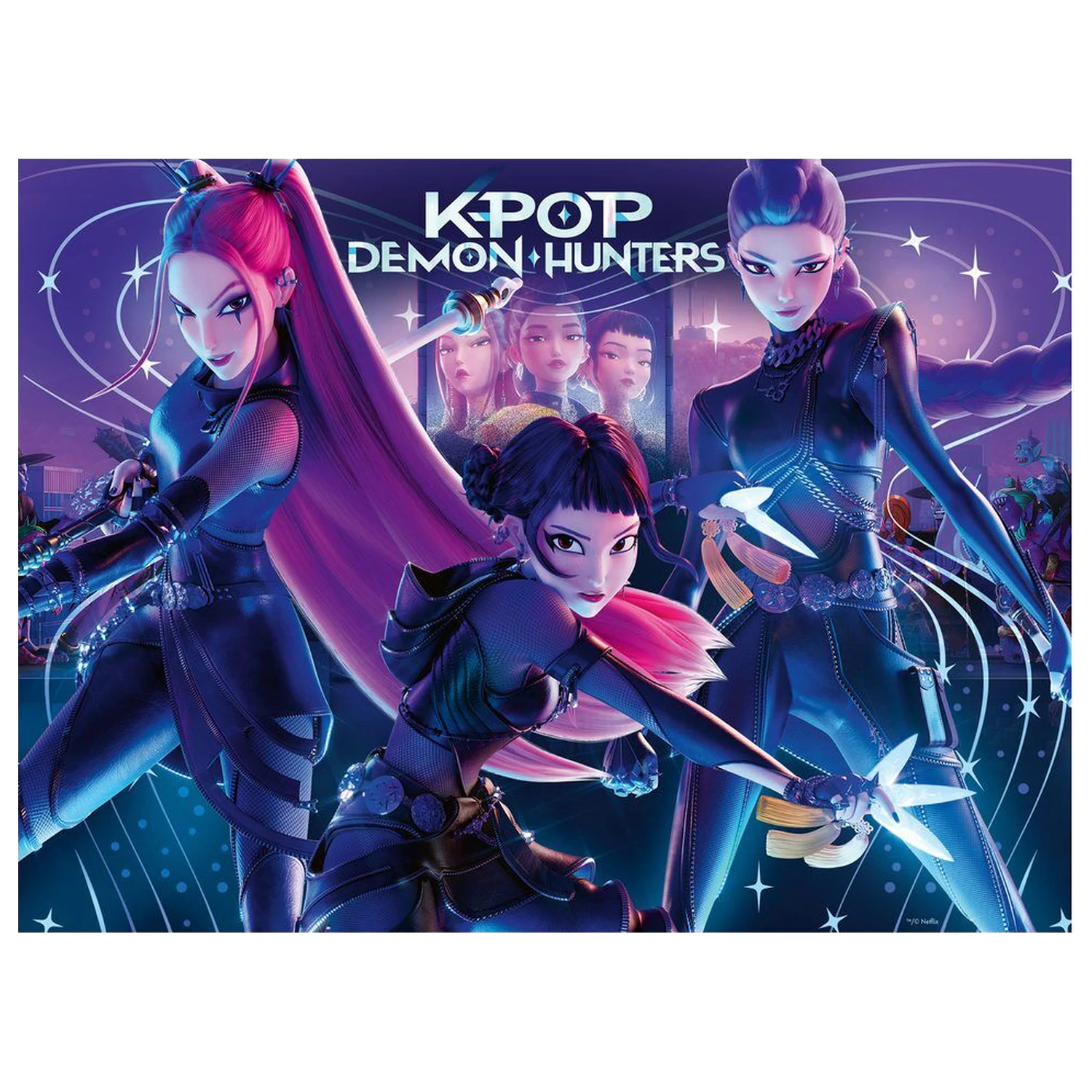 K-Pop Demon Hunters Rumi, Mira & Zoey XXL puzzle od 300 komada fotografija proizvoda