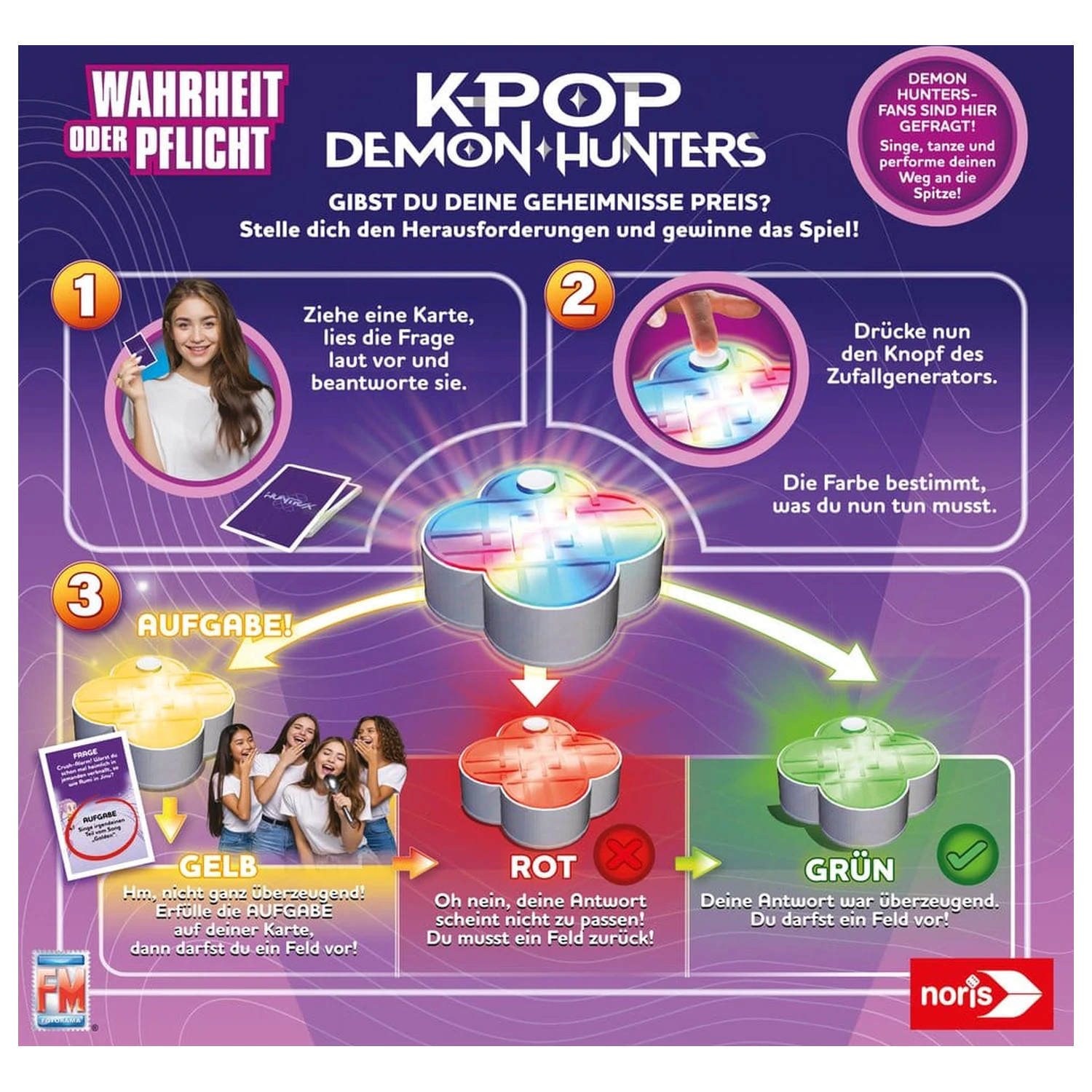 K-POP Demon Hunters društvena igra njemačka verzija fotografija proizvoda