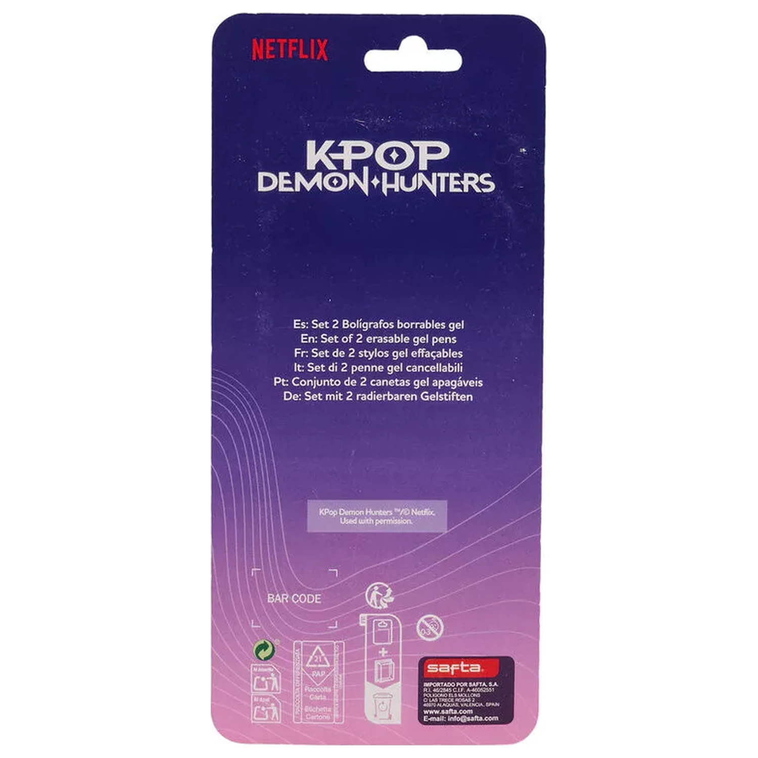 K-pop Demon Hunters Hunterx set kemijskih olovaka od 2 dijela fotografija proizvoda