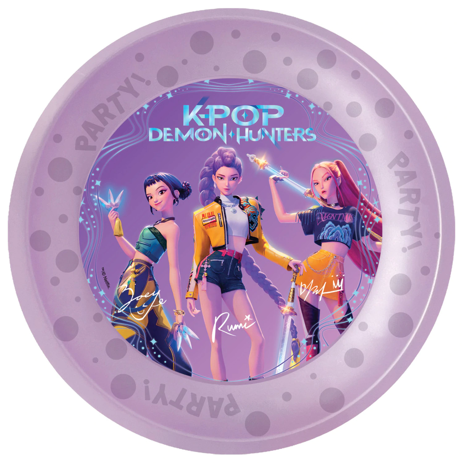 K-pop Demon Hunters plastični tanjur, set od 4 komada, 21 cm fotografija proizvoda
