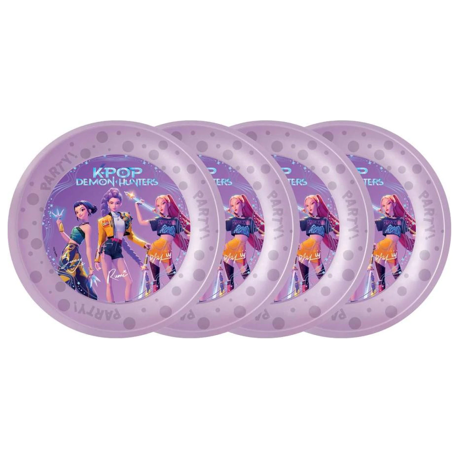 K-pop Demon Hunters plastični tanjur, set od 4 komada, 21 cm fotografija proizvoda