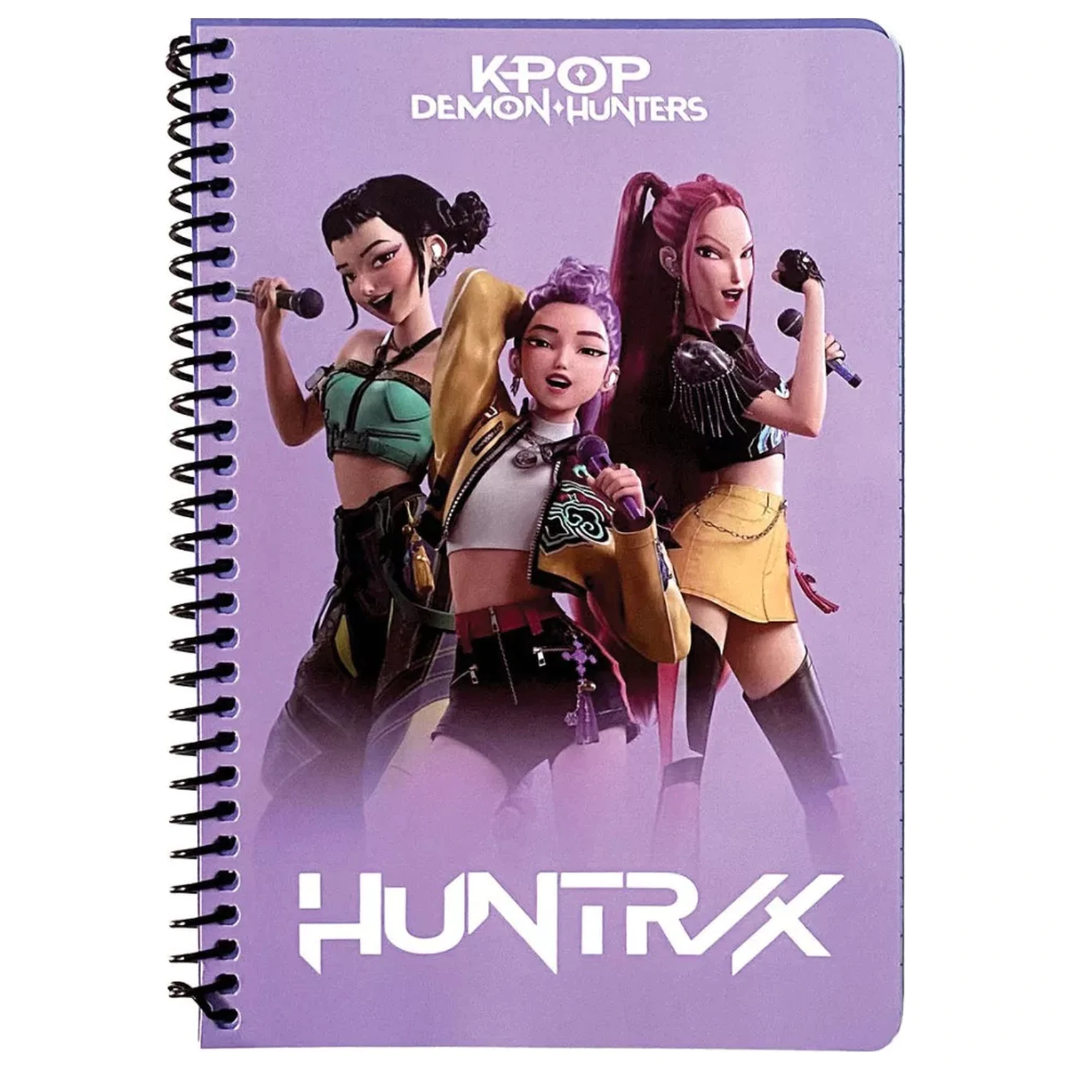 K-pop Demon Hunters Singers B/5 Bilježnica s linijama i spiralnim uvezom, 105 stranica fotografija proizvoda