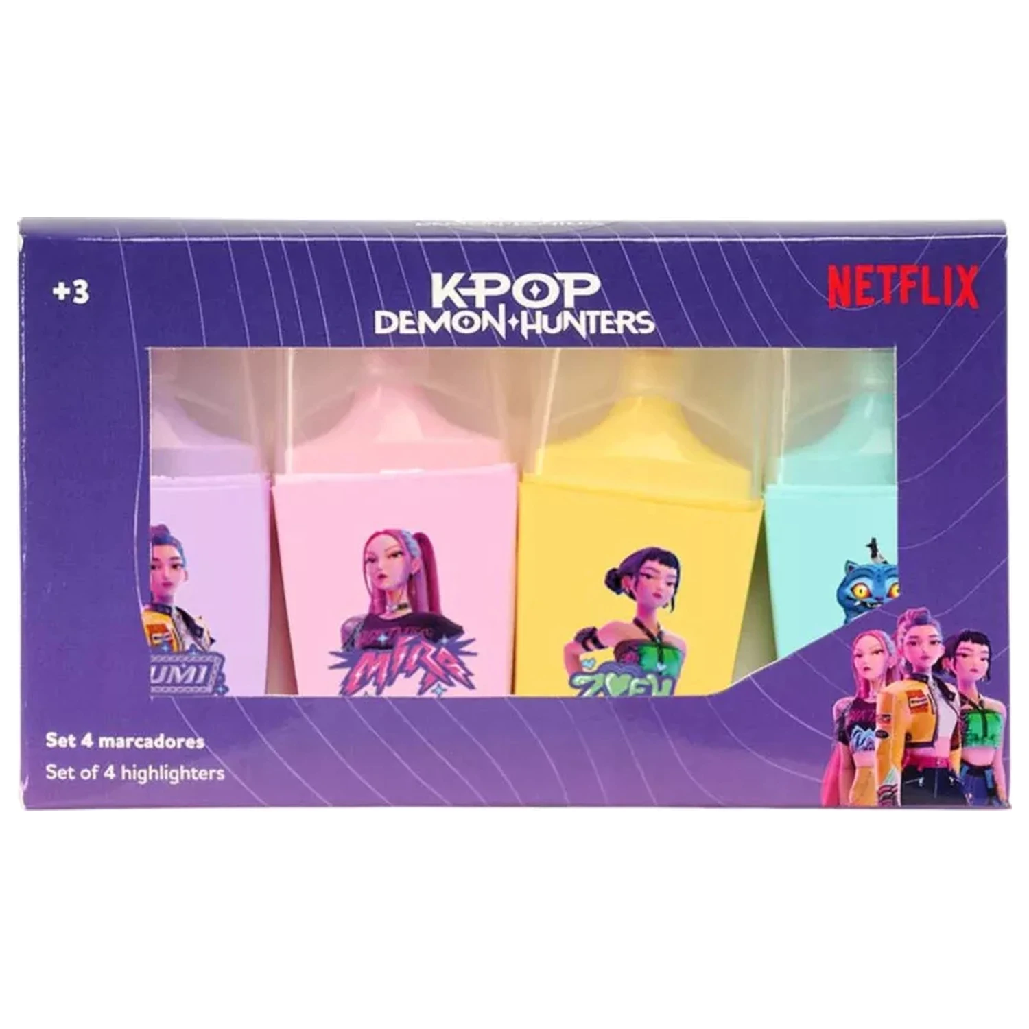 K-pop Demon Hunters Stars mini set markera za podvlačenje 4 kom fotografija proizvoda