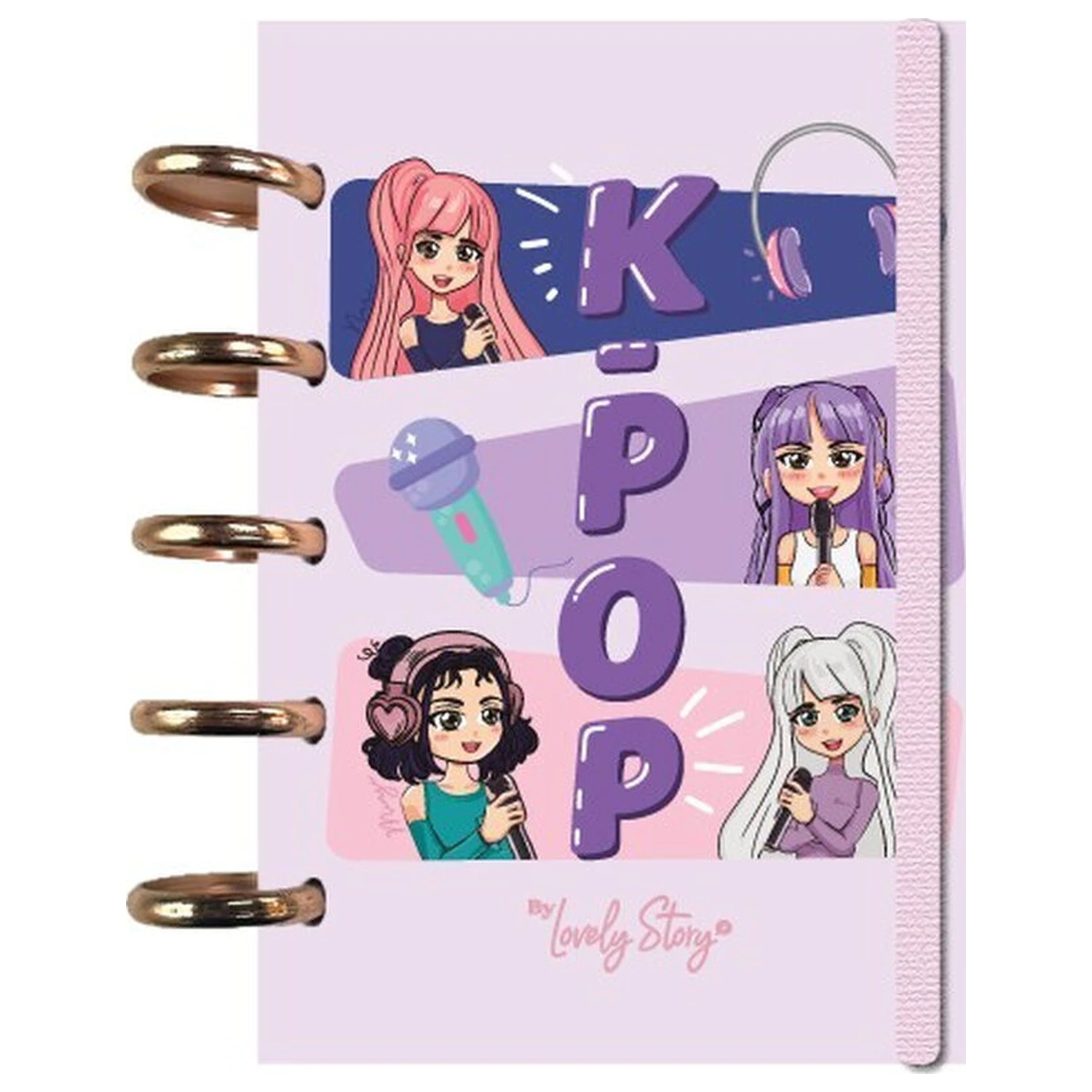 K-Pop Pink A6 bilježnica fotografija proizvoda