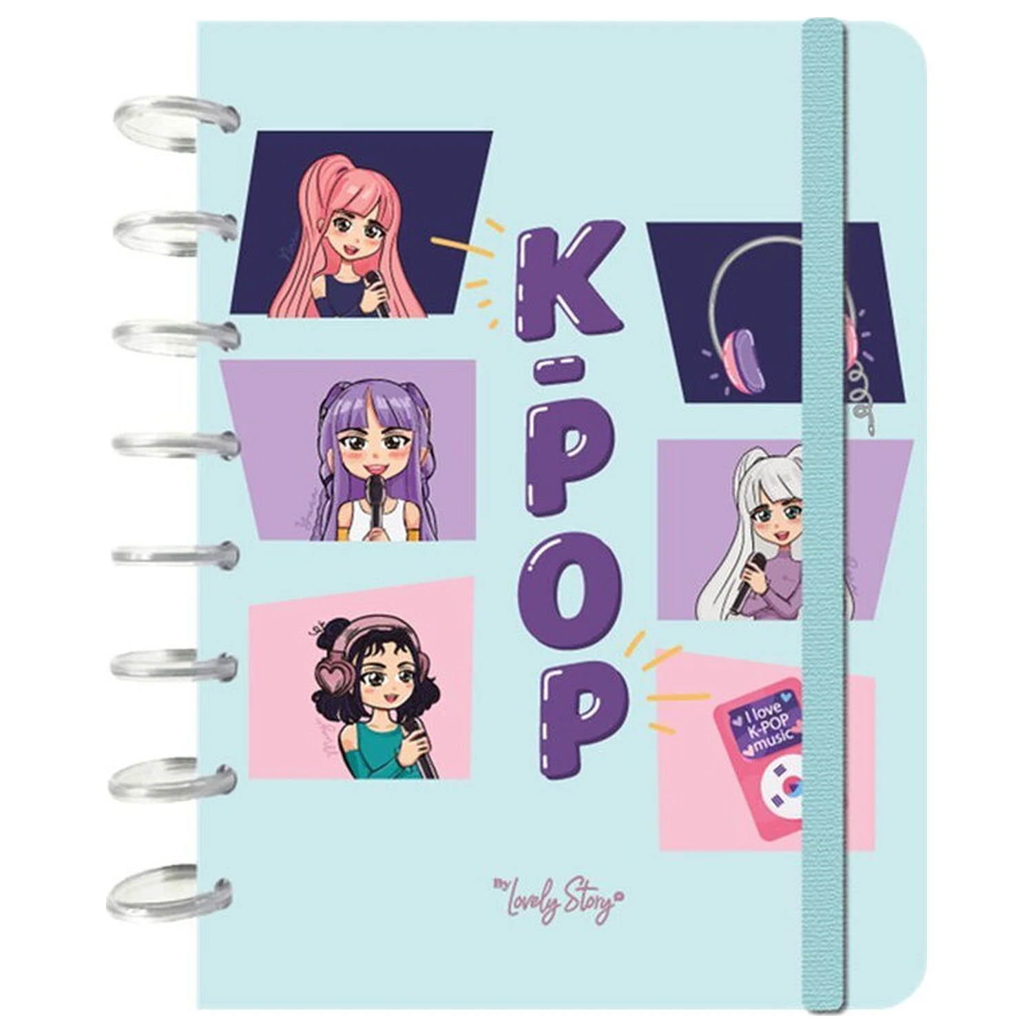 K-Pop Mint A5 bilježnica fotografija proizvoda