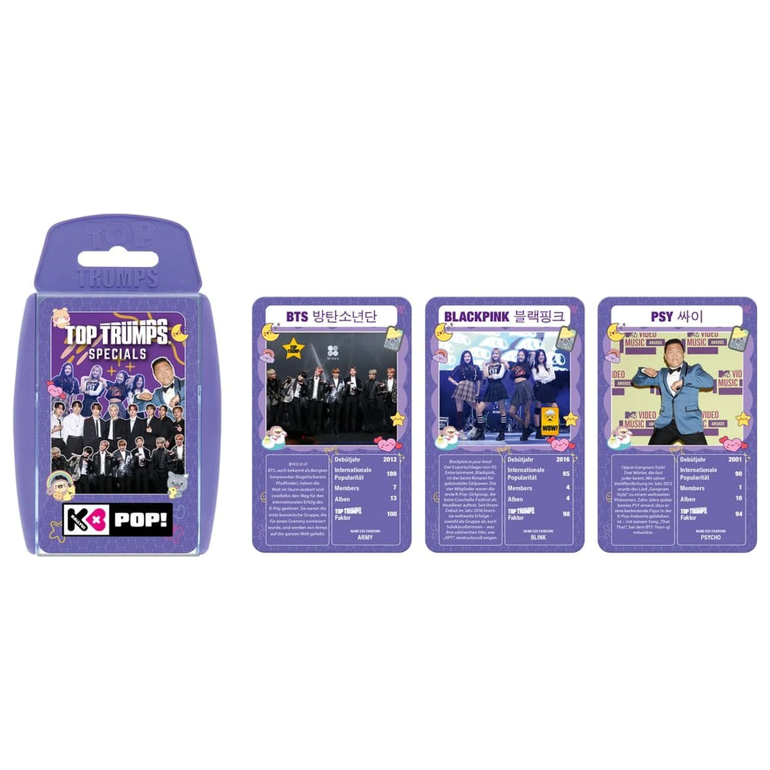 K-Pop kartaška igra Top Trumps *njemačka verzija* fotografija proizvoda