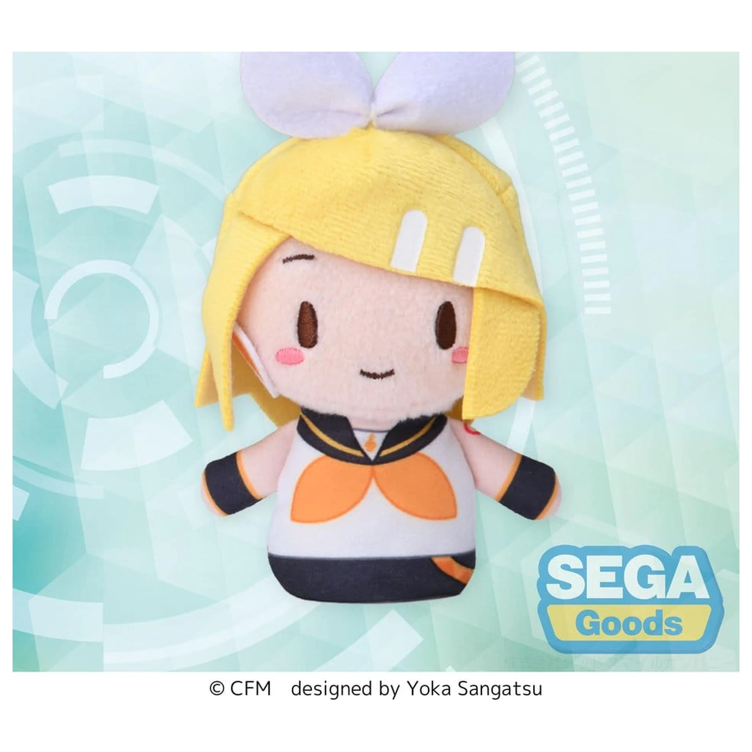 Kagamine Rin & Len Fuwa Petit Plišana igračka Kagamine Rin Maskota za prst 10 cm fotografija proizvoda