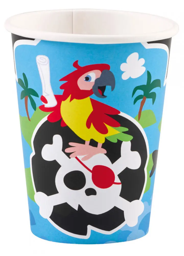 Pirate papirnate čaše, pakiranje od 8 komada, 250 ml fotografija proizvoda