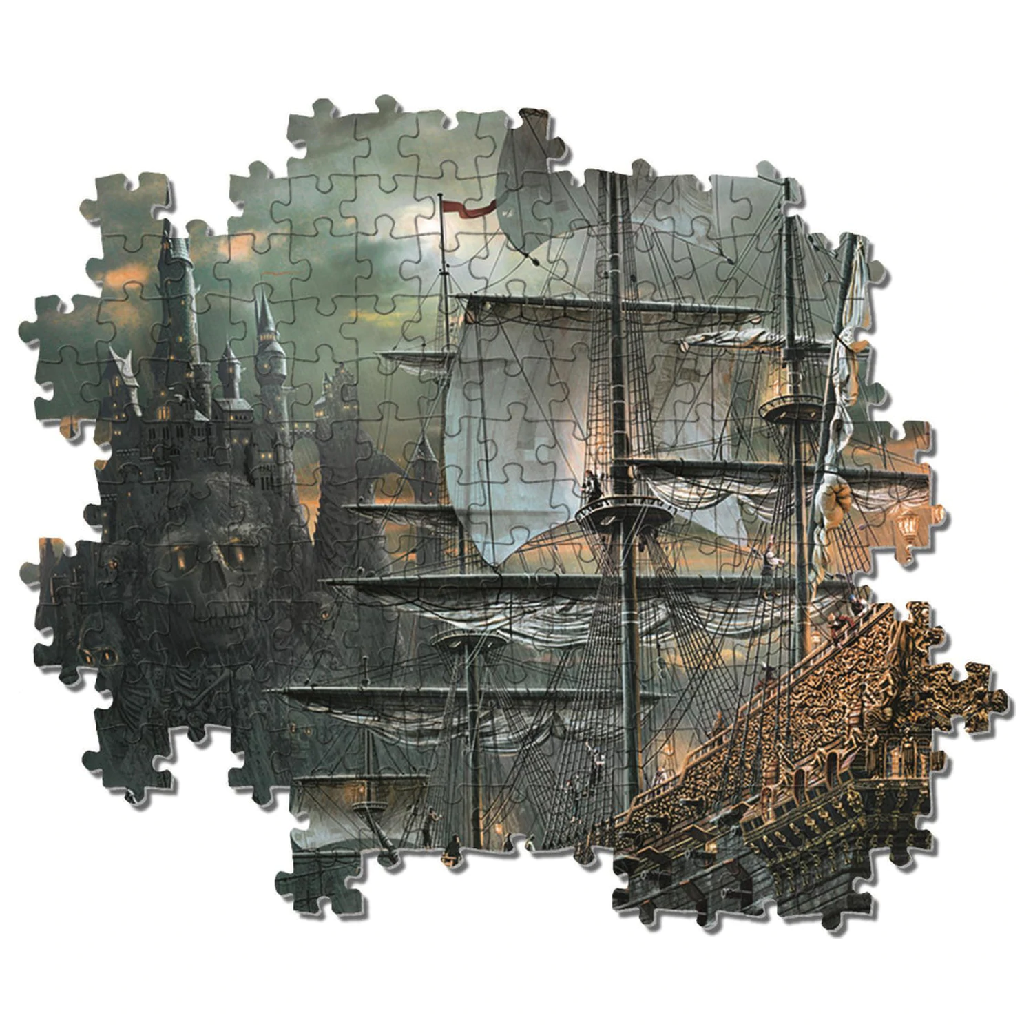 Pirate Ship Haunted Seas puzzle od 1500 komada fotografija proizvoda