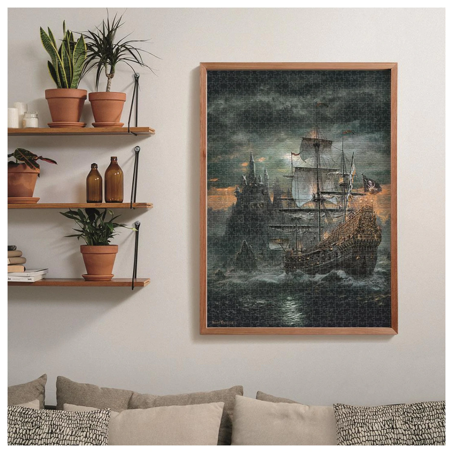 Pirate Ship Haunted Seas puzzle od 1500 komada fotografija proizvoda