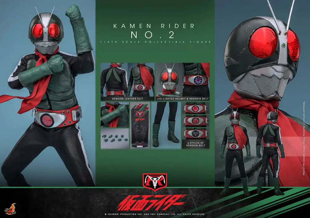 Kamen Rider 1/6 Akcijska Figura Kamen Rider No. 2 30 cm fotografija proizvoda