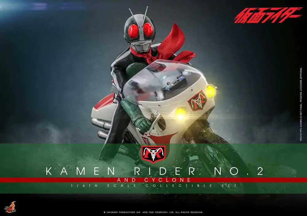 Kamen Rider 1/6 Kamen Rider No. 2 i Cylone 30 cm fotografija proizvoda