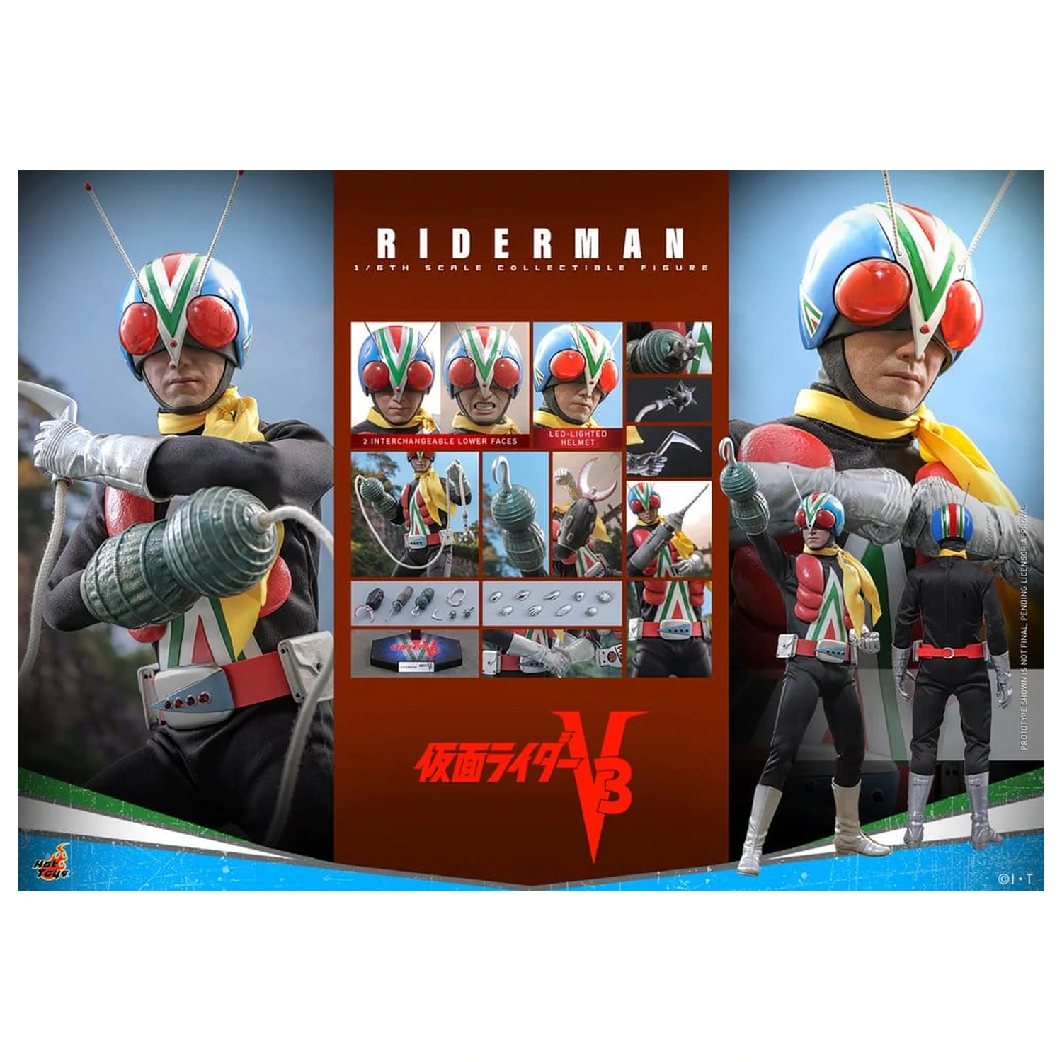 Kamen Rider akcija figura 1/6 Riderman 30 cm fotografija proizvoda