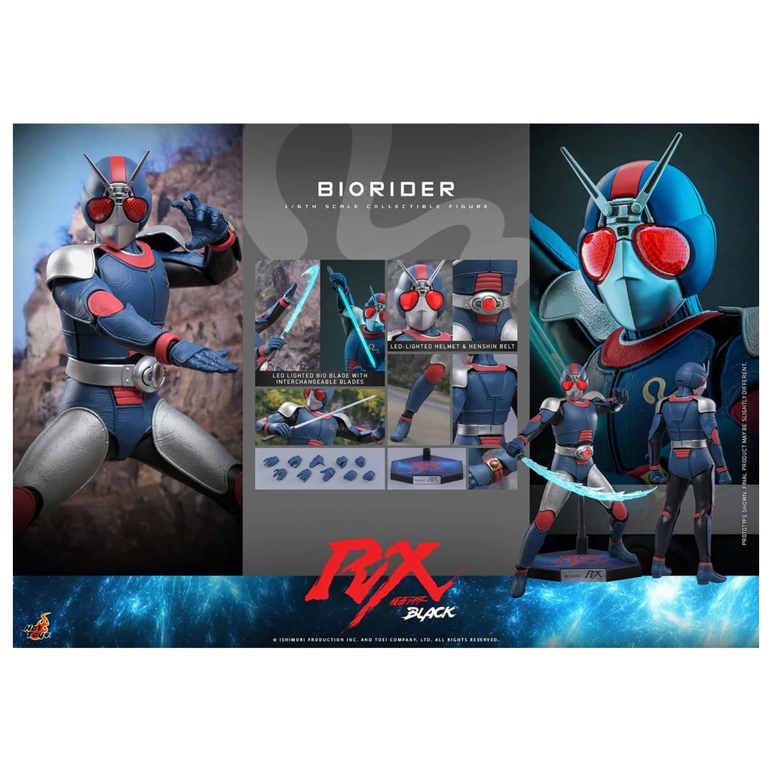 Kamen Rider Black RX Akcijska figura 1/6 BioRider 31 cm fotografija proizvoda