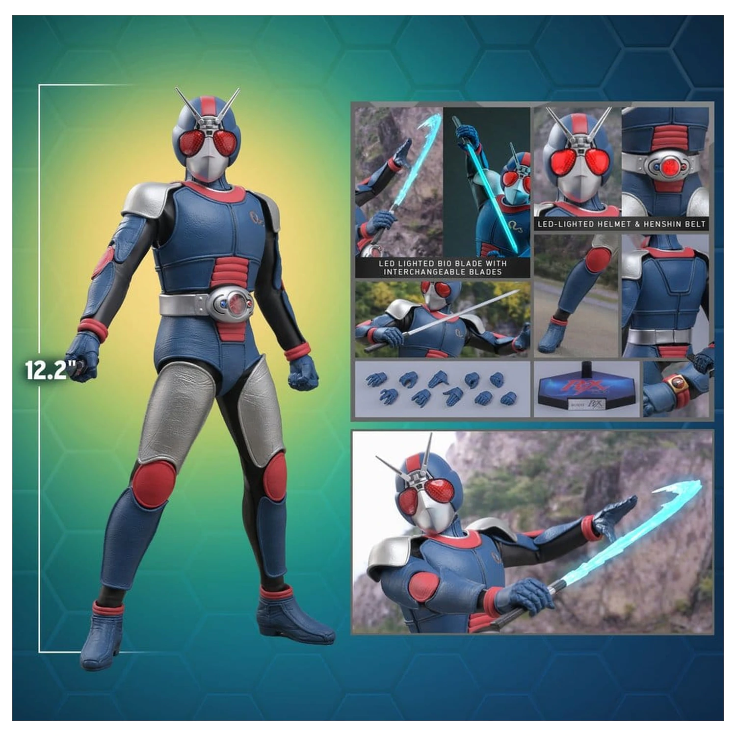 Kamen Rider Black RX Akcijska figura 1/6 BioRider 31 cm fotografija proizvoda