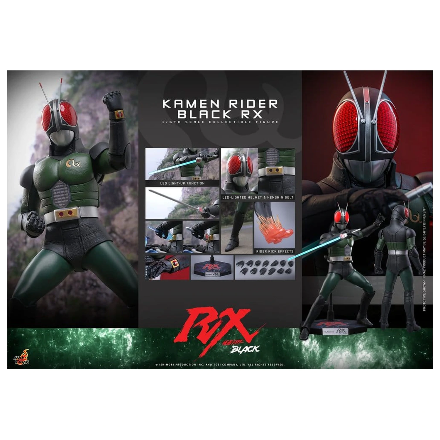 Kamen Rider Black RX akcijska figura 1/6 Kamen Rider Black RX 31 cm fotografija proizvoda