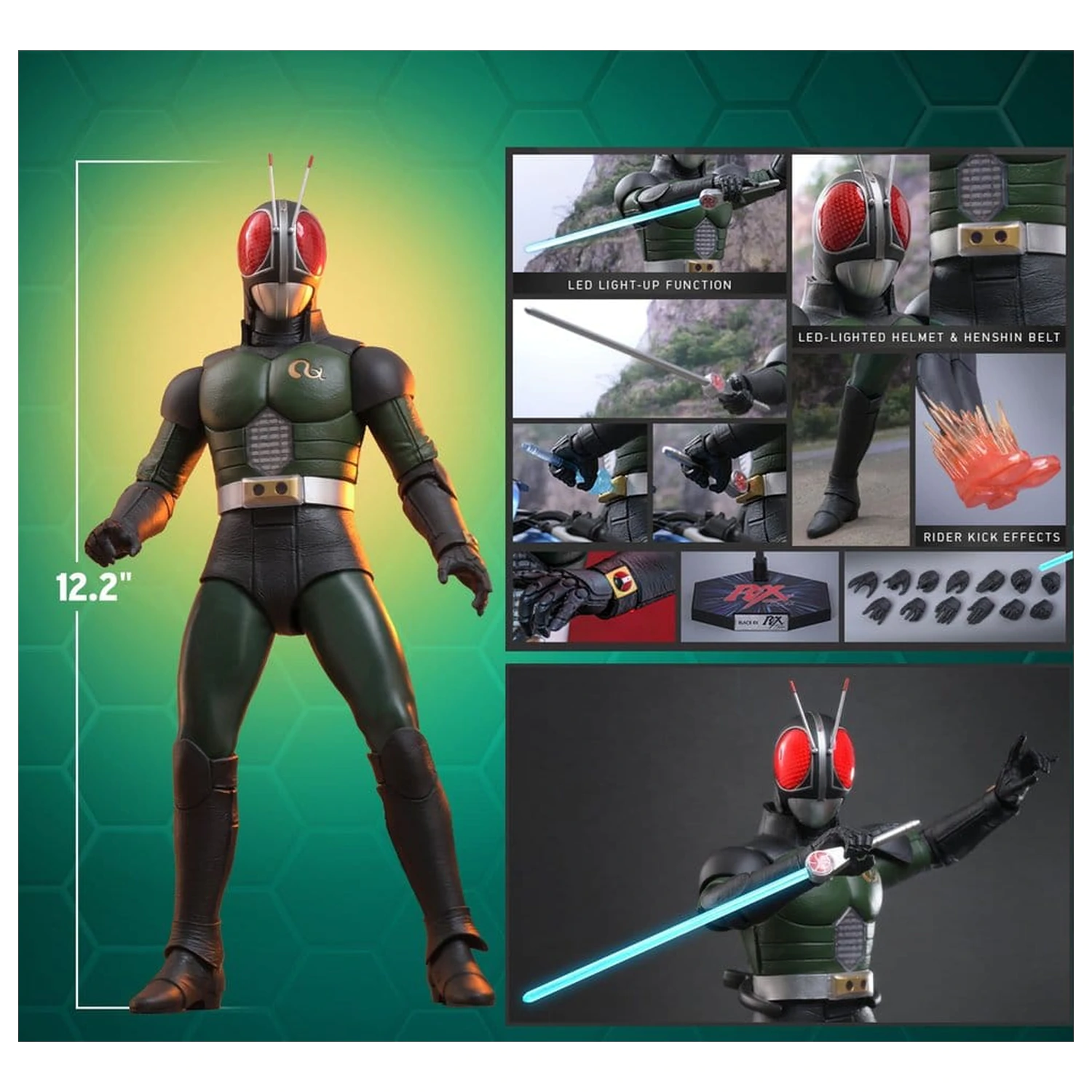 Kamen Rider Black RX akcijska figura 1/6 Kamen Rider Black RX 31 cm fotografija proizvoda