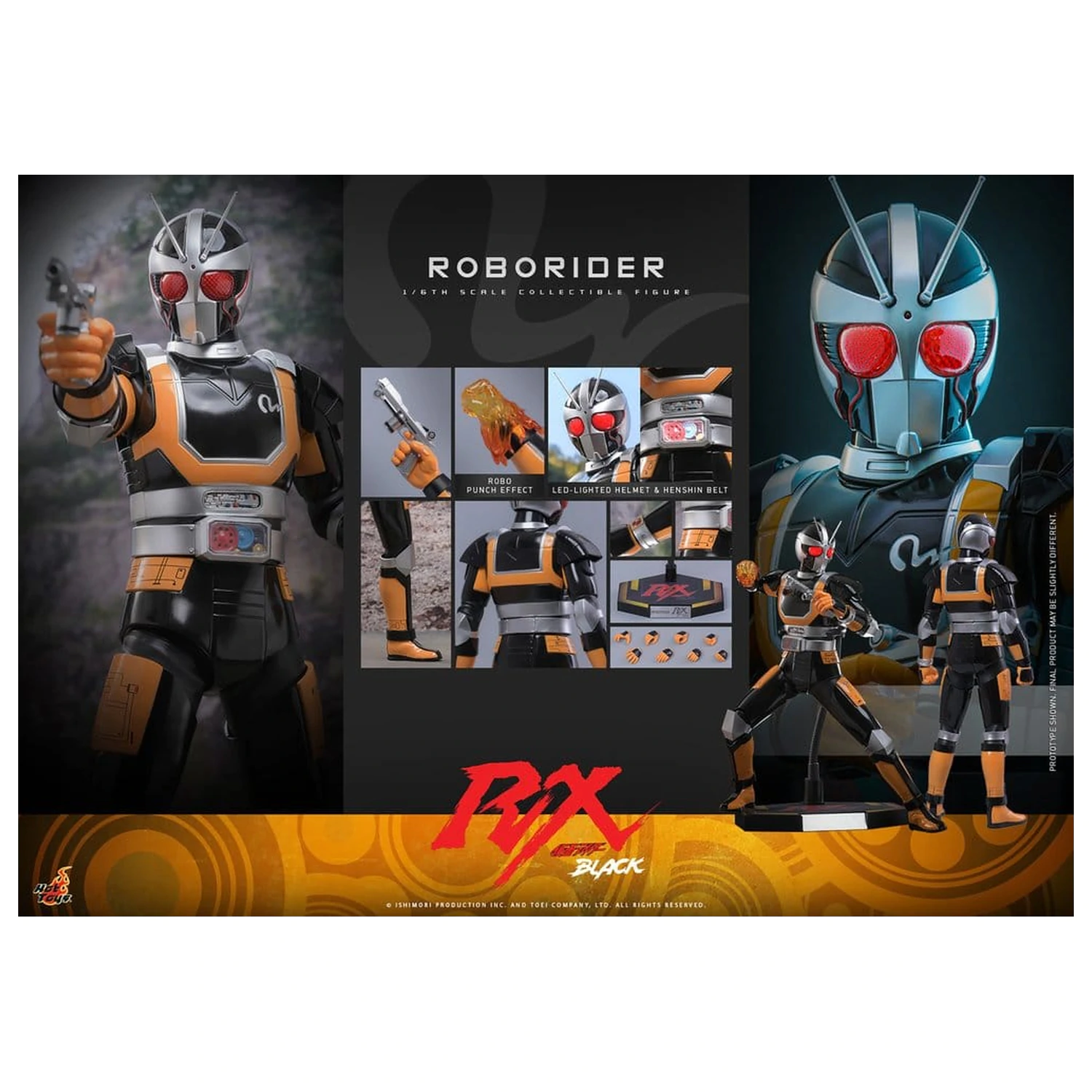 Kamen Rider Black RX akcijska figura 1/6 RoboRider 31 cm fotografija proizvoda