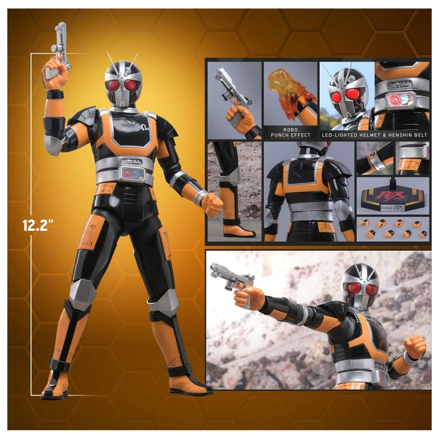 Kamen Rider Black RX akcijska figura 1/6 RoboRider 31 cm fotografija proizvoda
