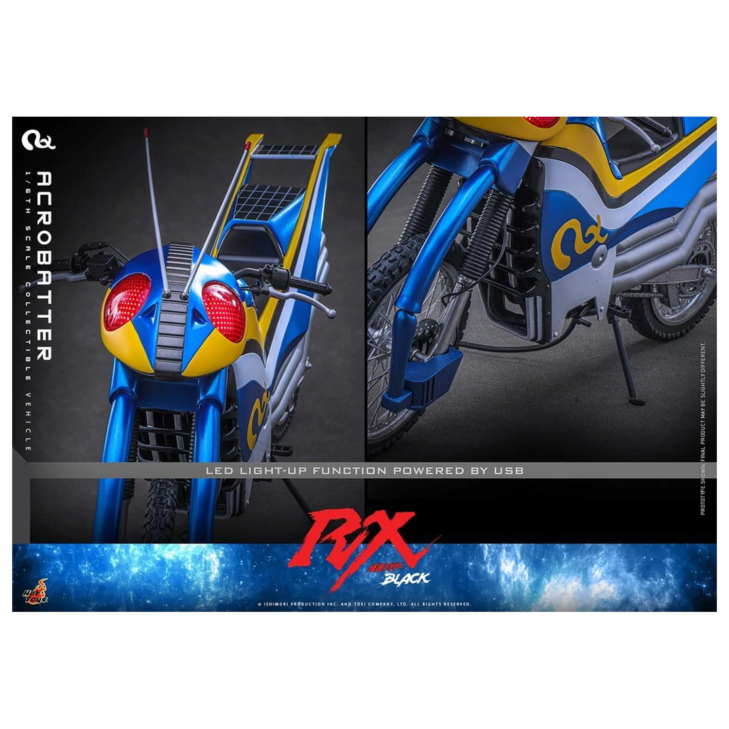 Kamen Rider Black RX Vozilo 1/6 Acrobatter 38 cm fotografija proizvoda