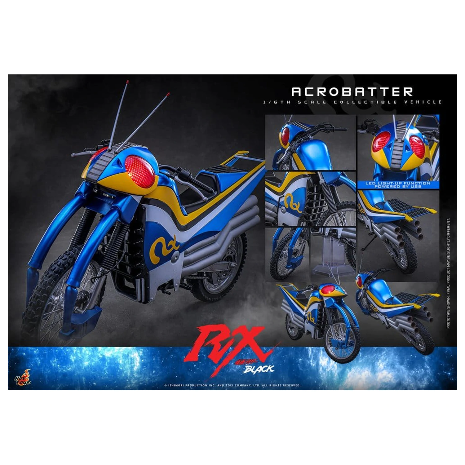 Kamen Rider Black RX Vozilo 1/6 Acrobatter 38 cm fotografija proizvoda