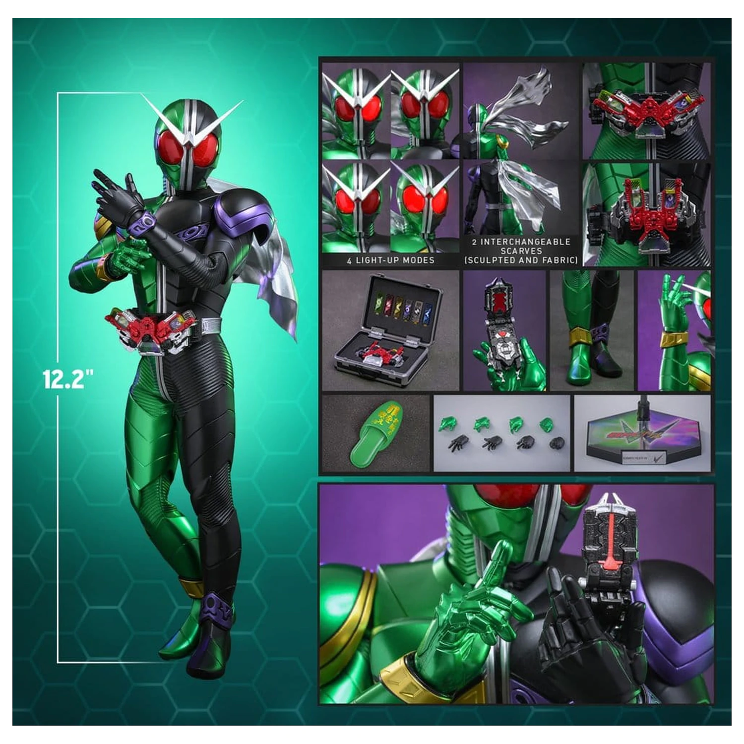 Kamen Rider Television Masterpiece Series Akcijska Figura 1/6 Kamen Rider W 31 cm fotografija proizvoda