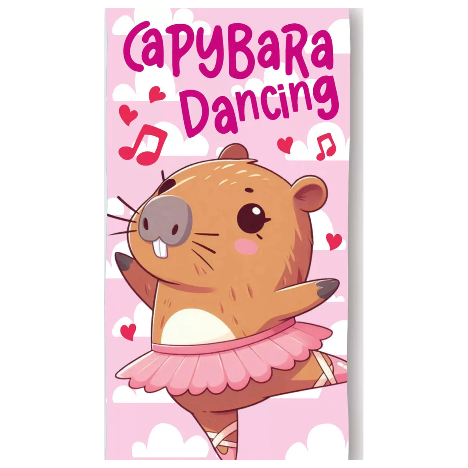 Capybara Dancing ručnik 70x140cm fotografija proizvoda