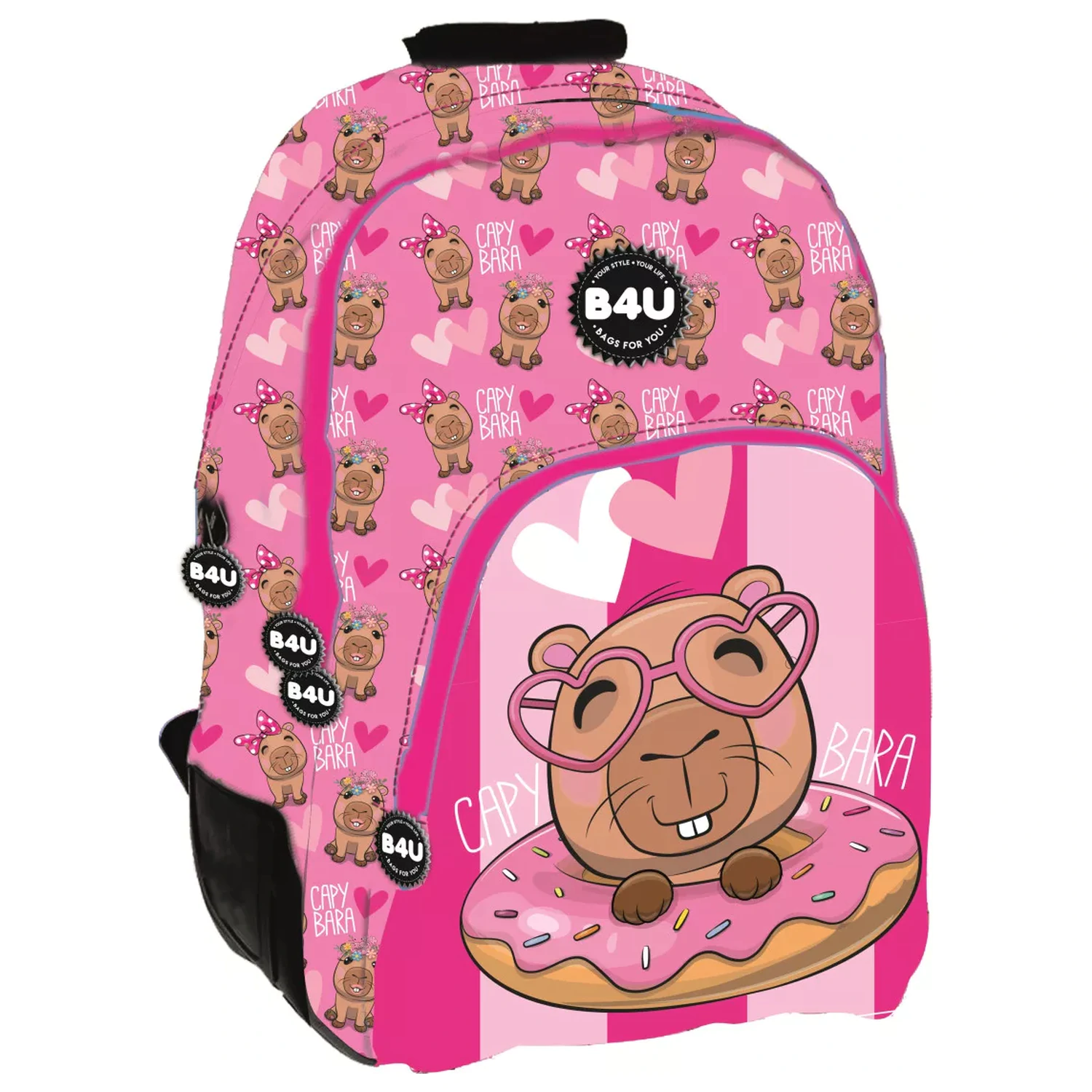 Capybara Donut školska torba, torba 44 cm fotografija proizvoda