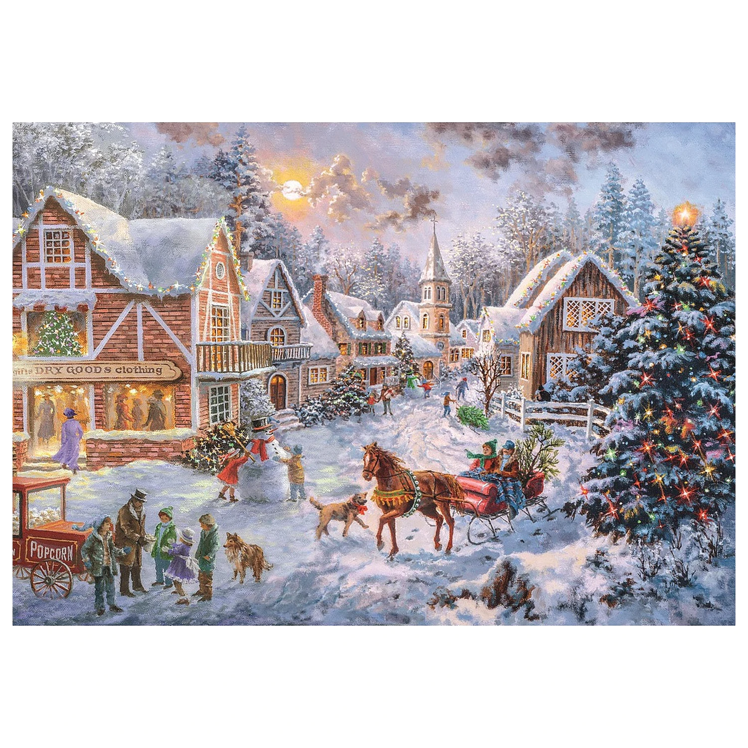 Christmas Getting Ready Puzzle od 1000 dijelova fotografija proizvoda