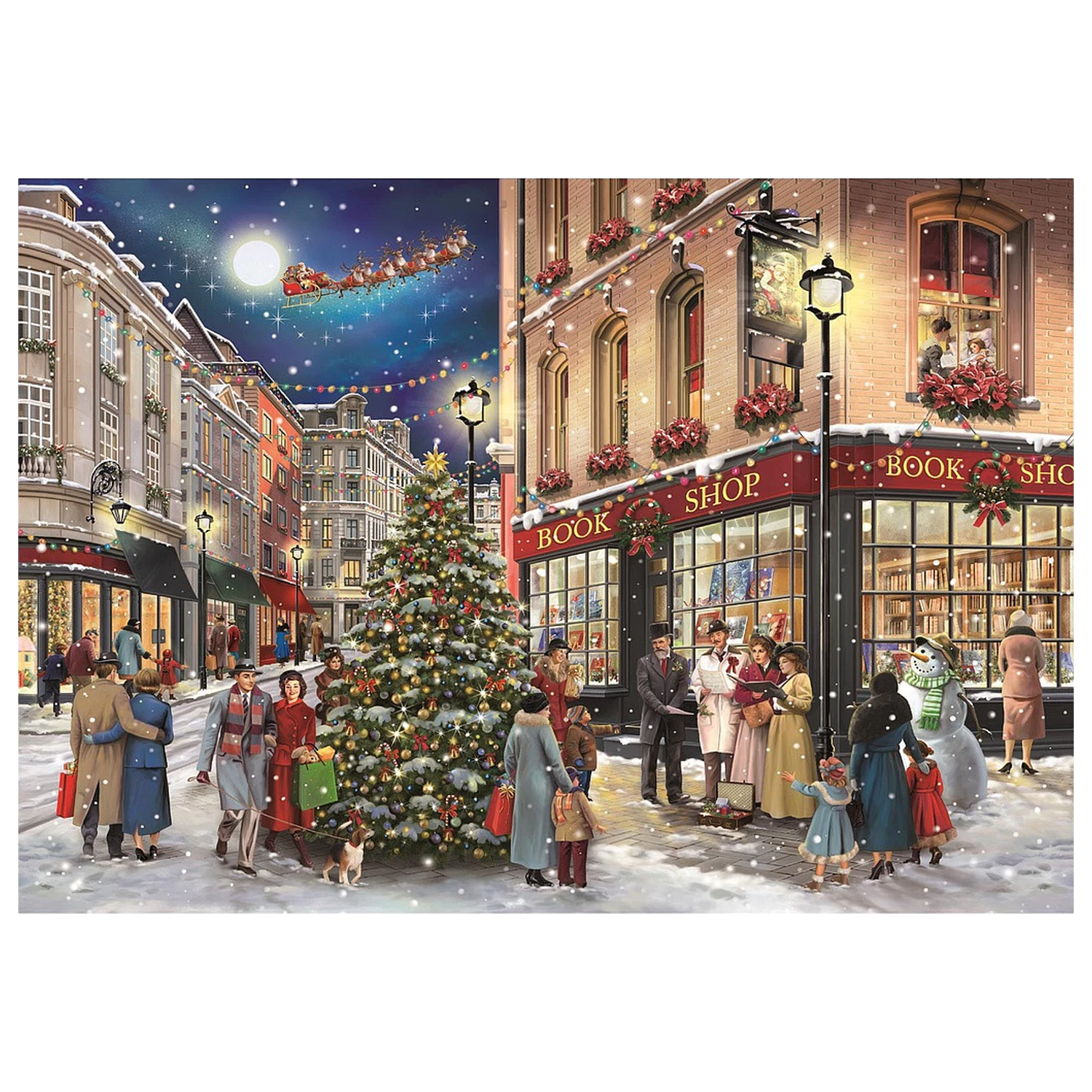 Christmas Stroll puzzle od 1000 dijelova fotografija proizvoda