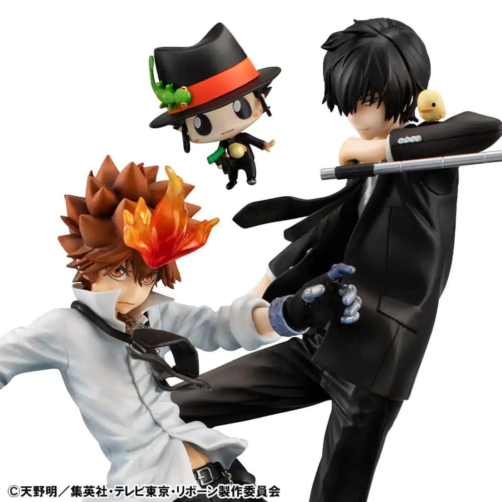 Katekyo Hitman Reborn! G.E.M. Series PVC Statua Tsunayoshi Sawada & Kyoya Hibari & Reborn Set 21 cm fotografija proizvoda