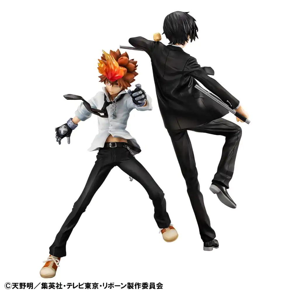 Katekyo Hitman Reborn! G.E.M. Series PVC Statua Tsunayoshi Sawada & Kyoya Hibari & Reborn Set 21 cm fotografija proizvoda