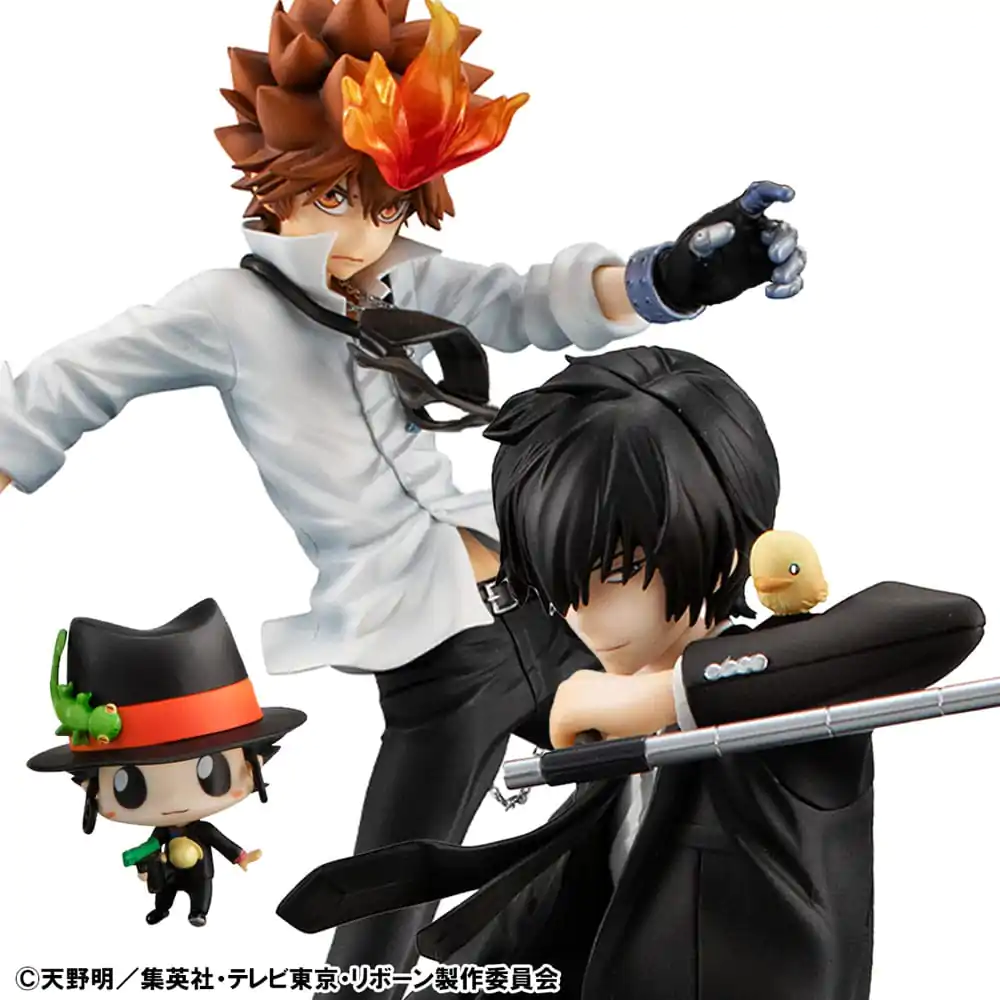 Katekyo Hitman Reborn! G.E.M. Series PVC Statua Tsunayoshi Sawada & Kyoya Hibari & Reborn Set 21 cm fotografija proizvoda