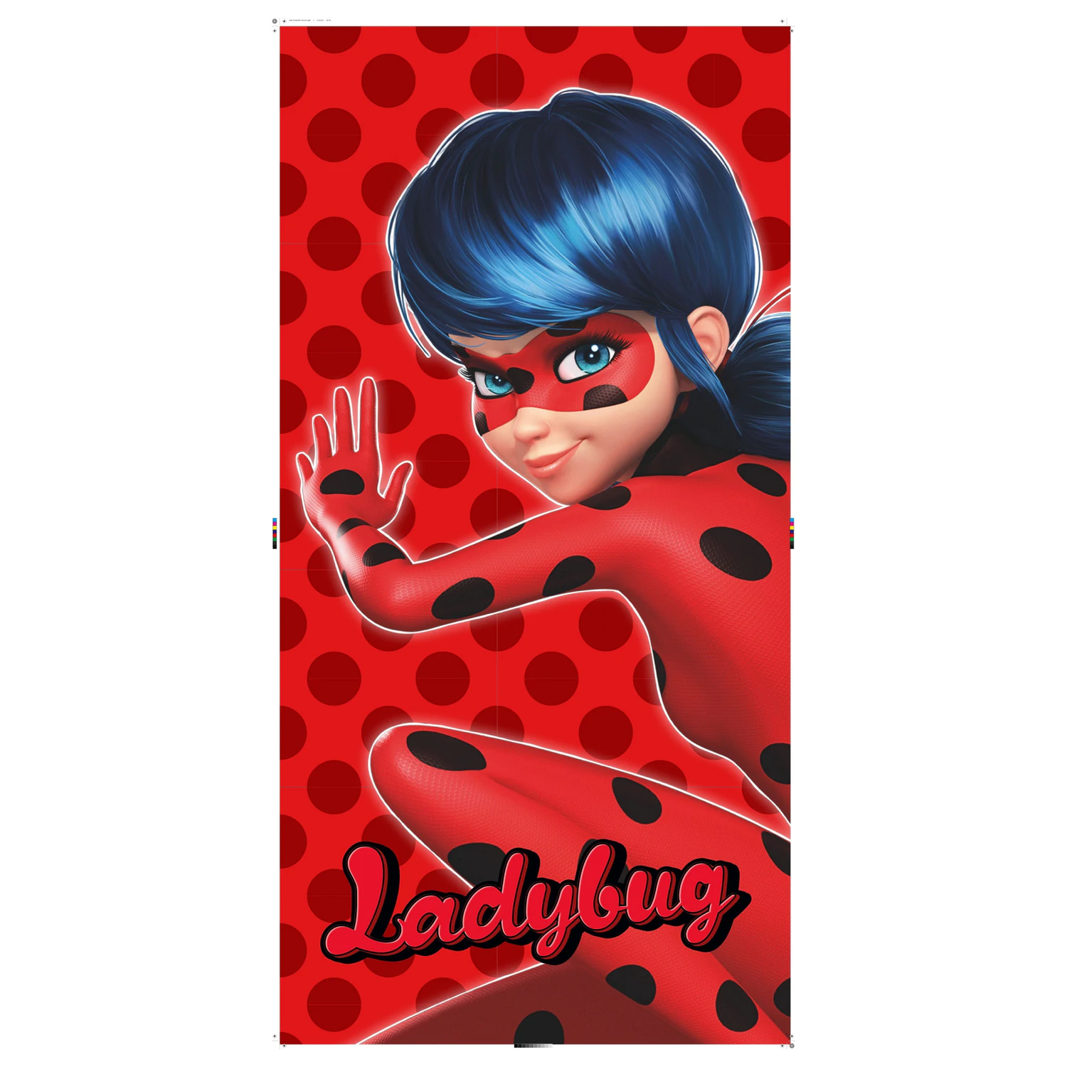 Miraculous Ladybug and Cat Noir Adventures ručnik s crvenim točkama fotografija proizvoda