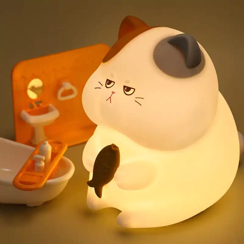 Kawaii 3D Noćno svjetlo Funny Cat fotografija proizvoda