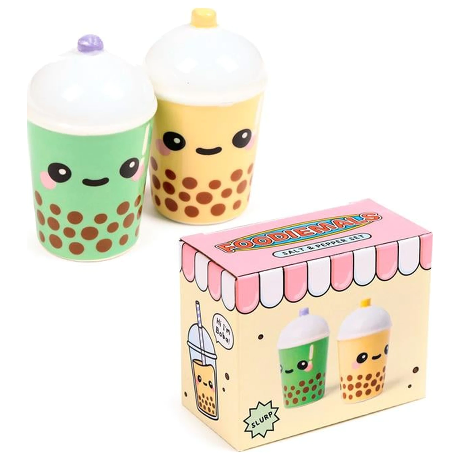 KAWAII Boba the Bubble Tea Set soljenki i paprenki fotografija proizvoda