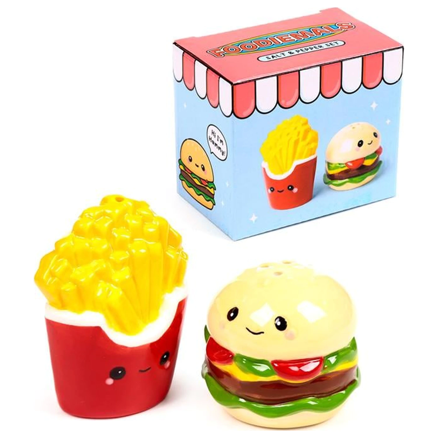 Kawaii Burger & Fries set posudica za sol i papar fotografija proizvoda