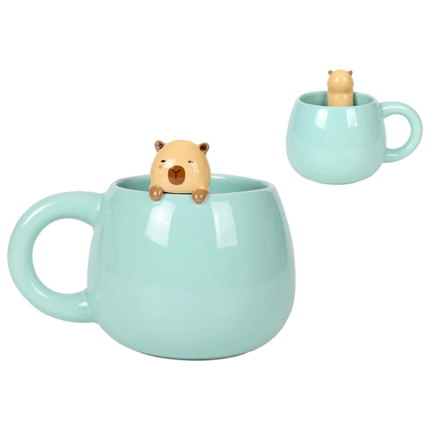 Kawaii Capybara Keramička Šalica 470ml fotografija proizvoda