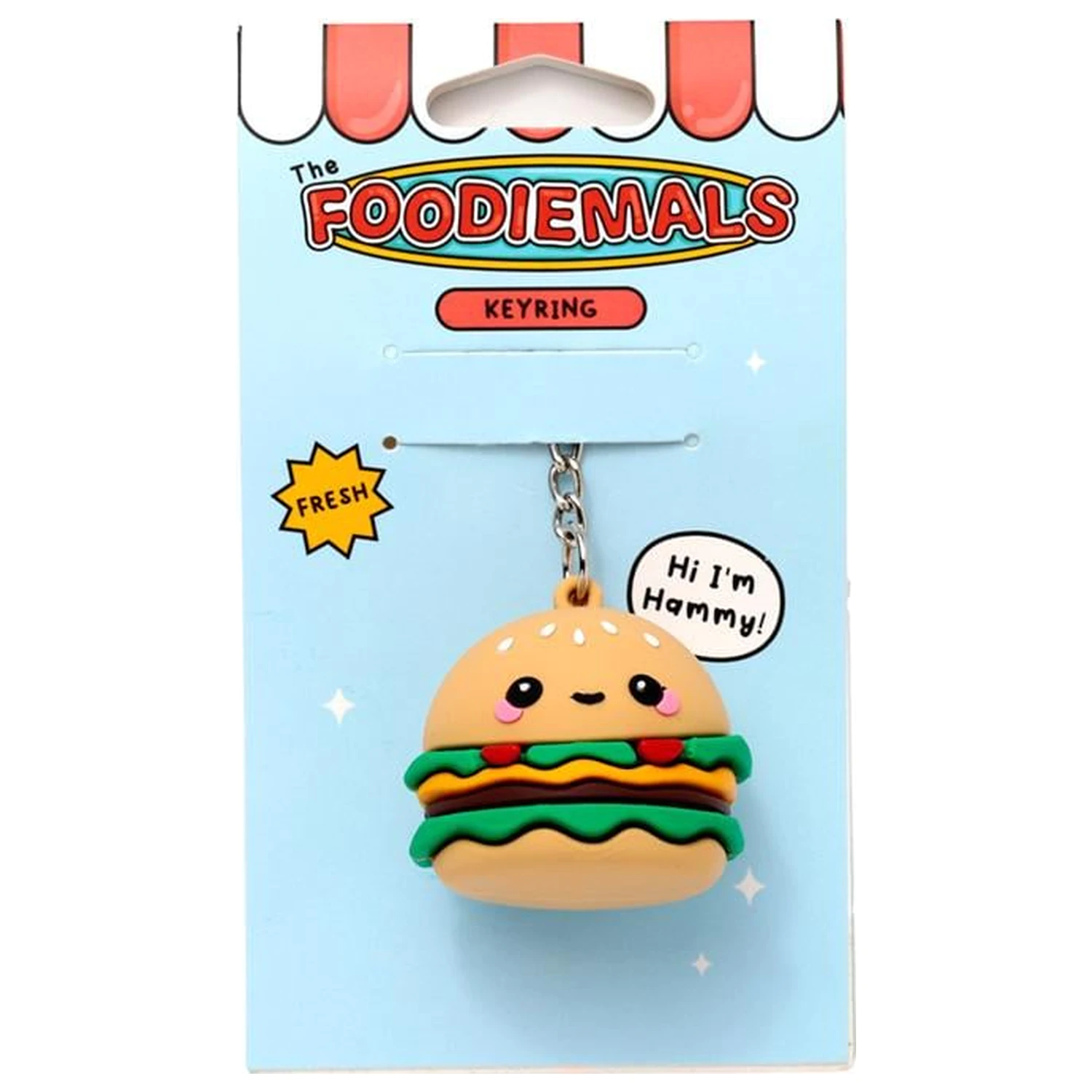 KAWAII Hammy the Burger PVC 3D privjesak za ključeve fotografija proizvoda