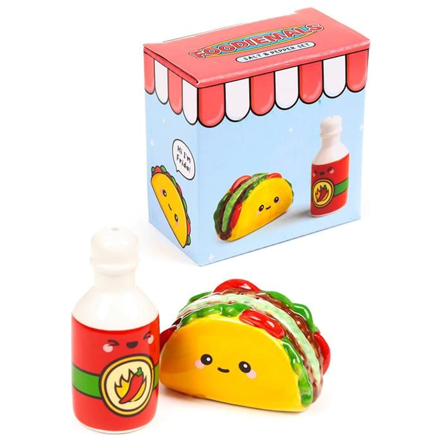 Kawaii Taco & Sauce set posuda za sol i papar fotografija proizvoda