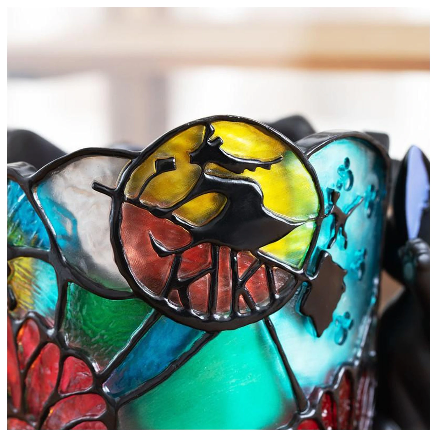 Kiki's Delivery Service Jiji Stained Glass Tegla za biljke Diorama 18,5 cm fotografija proizvoda