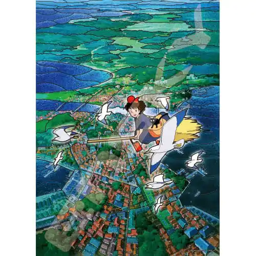 Kiki's Delivery Service Puzzle Staklo u boji Koriko City's Sky (500 dijelova) fotografija proizvoda