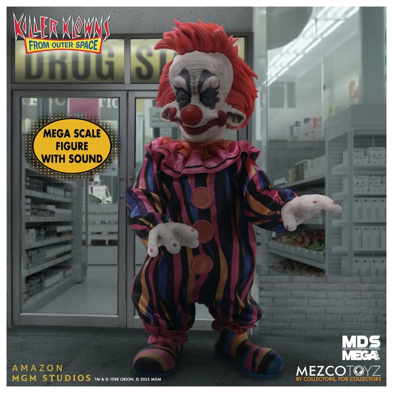 Killer Klowns from Outer Space MDS Mega Scale figura Rudy 38 cm fotografija proizvoda