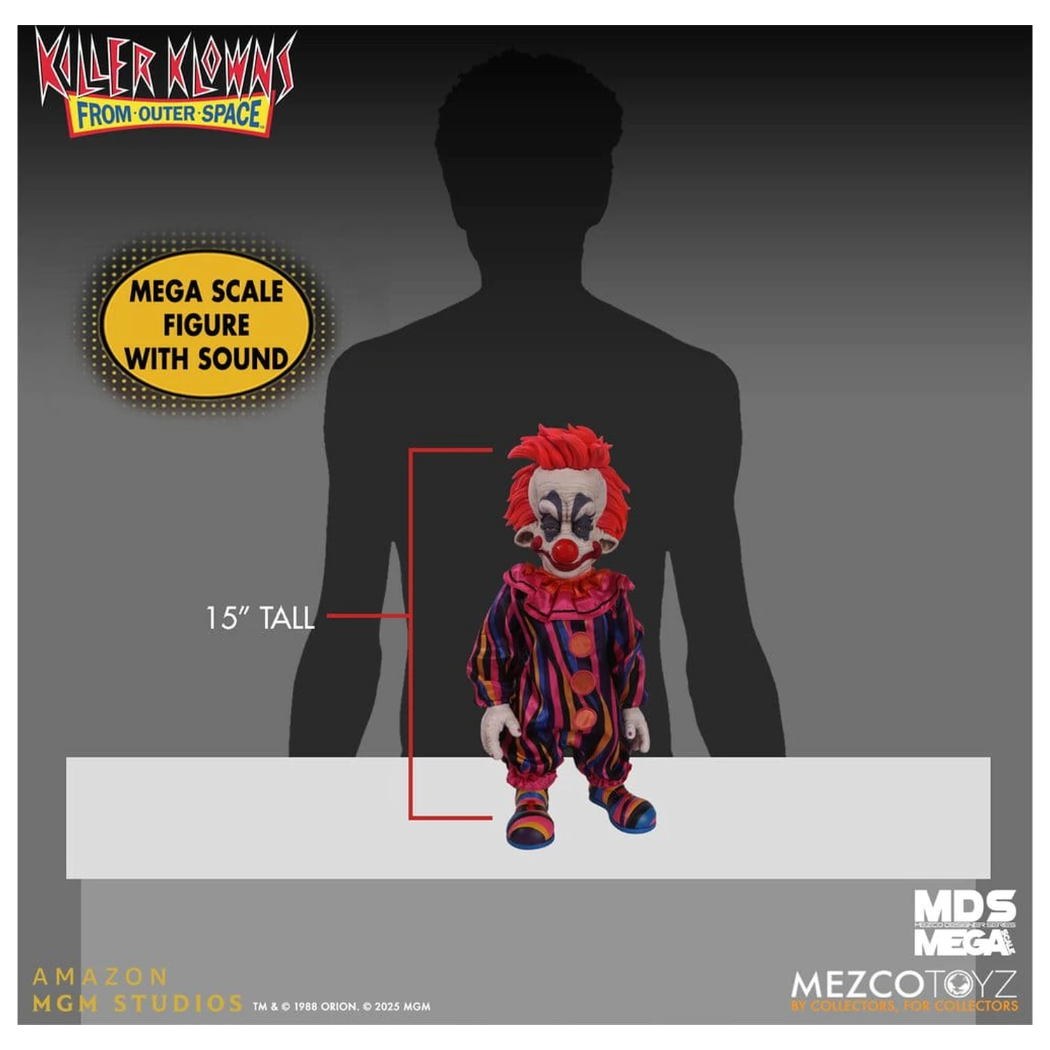 Killer Klowns from Outer Space MDS Mega Scale figura Rudy 38 cm fotografija proizvoda