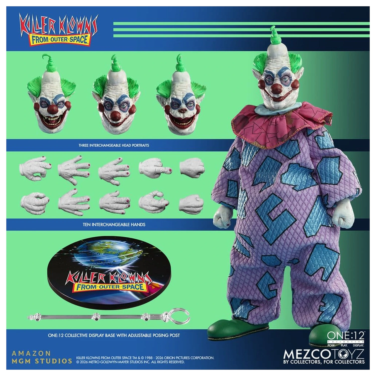 Killer Klowns From Outer Space One:12 Collective akcija figura 1/12 Jumbo 17 cm fotografija proizvoda