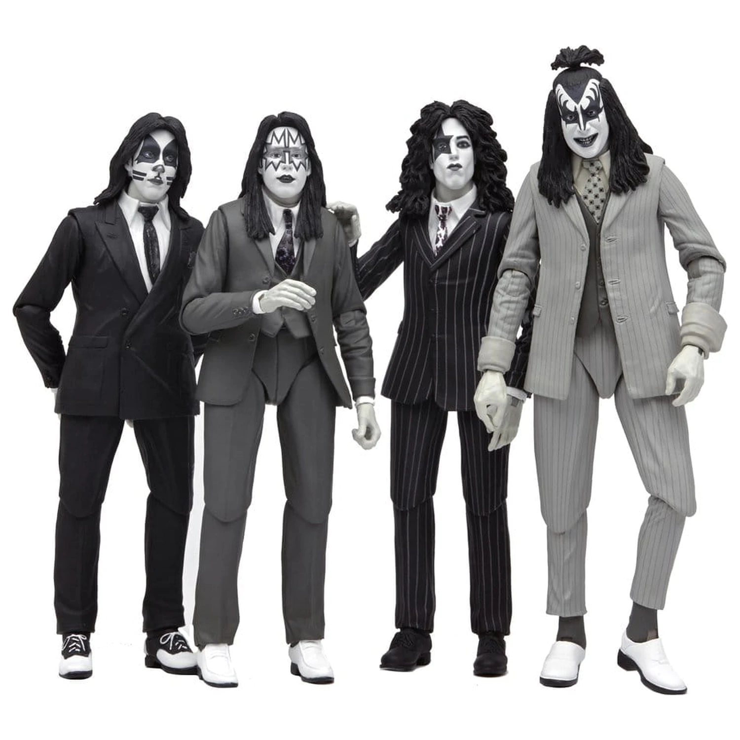 KISS akcijske figure 4-paket Dressed to Kill Album Cover 18 cm fotografija proizvoda