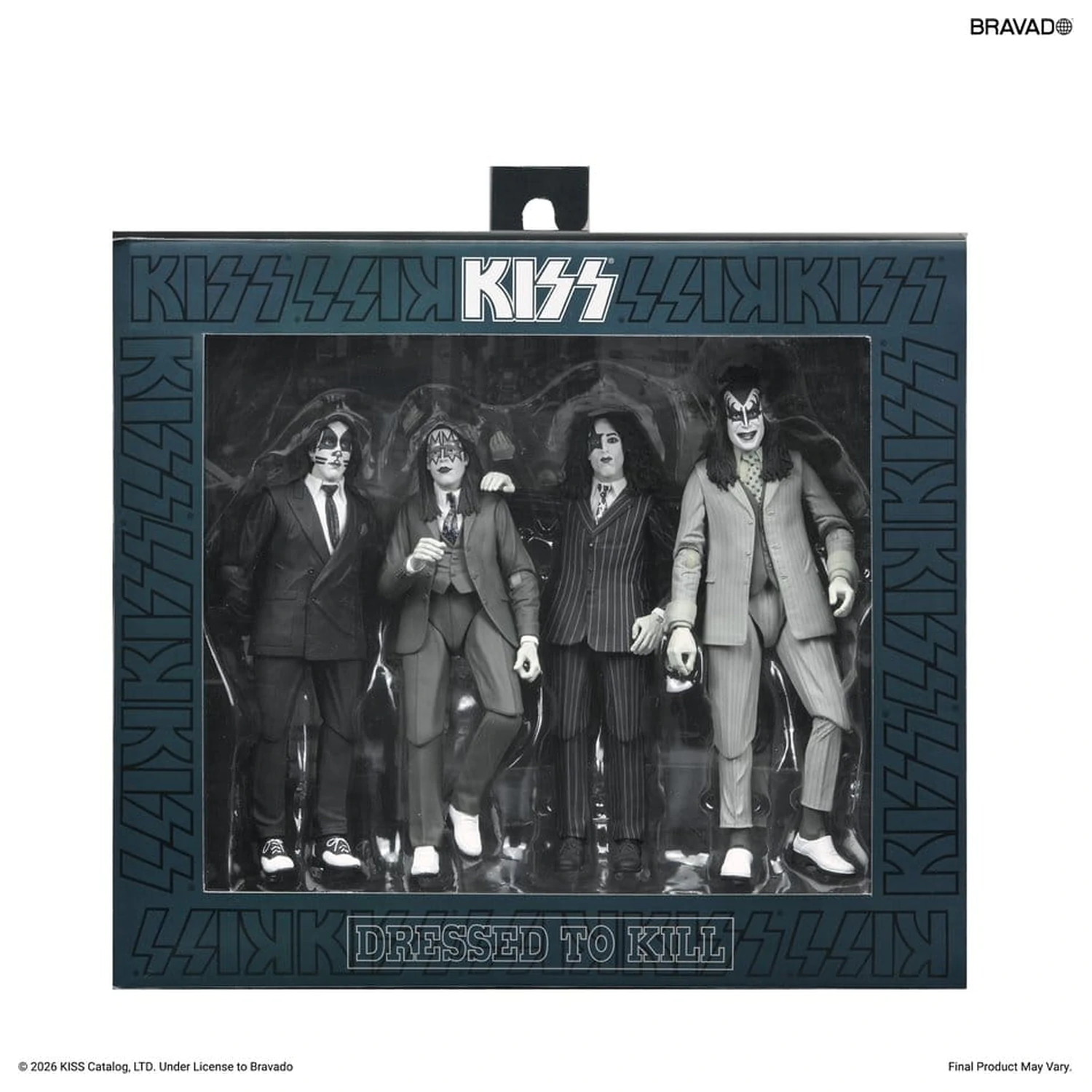 KISS akcijske figure 4-paket Dressed to Kill Album Cover 18 cm fotografija proizvoda