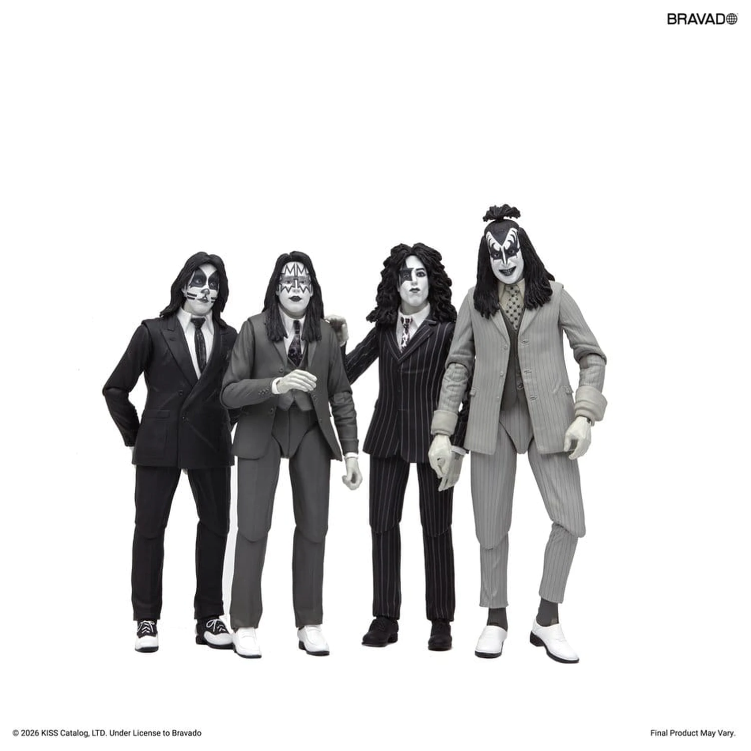 KISS akcijske figure 4-paket Dressed to Kill Album Cover 18 cm fotografija proizvoda